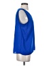 Nine West 100% Polyester Blue Sleeveless Blouse Size S - photo 4
