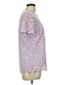 Teddi Rose Purple Short Sleeve Top Size L - photo 4