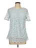 Teddi Rose Blue Short Sleeve Top Size L - photo 1