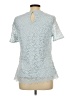 Teddi Rose Blue Short Sleeve Top Size L - photo 2