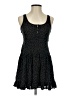 E by Eloise 100% Rayon Stars Black Casual Dress Size XS - photo 1