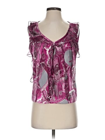 St. John Sleeveless Silk Top (view 1)