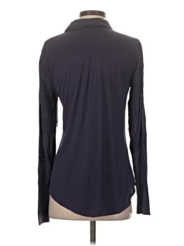 Ecru Long Sleeve Button-Down Shirt (view 2)