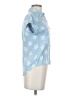 Sim & Sam 100% Rayon Stars Blue Short Sleeve Blouse Size S - photo 4
