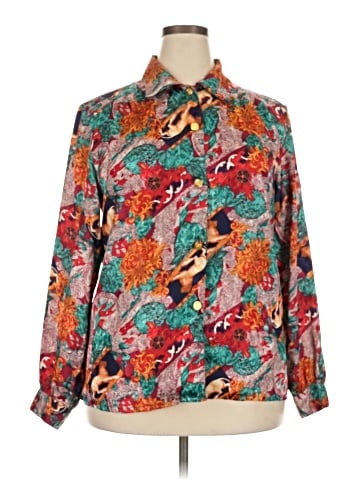 Notations Long Sleeve Blouse (view 1)