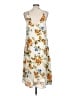 Assorted Brands Floral Ivory Casual Dress Size L - photo 2
