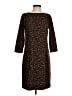 Talbots Animal Print Brown Casual Dress Size 4 - photo 1