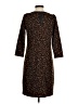 Talbots Animal Print Brown Casual Dress Size 4 - photo 2