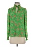 J by Joie 100% Polyester Floral Green Long Sleeve Blouse Size XS - photo 1