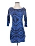 Express Graphic Blue Cocktail Dress Size XS - photo 1