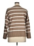 J.Crew 100% Cotton Stripes Brown Pullover Sweater Size XL - photo 2