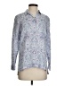 J.Jill 100% Linen Floral Paisley Blue Long Sleeve Blouse Size XS - photo 1