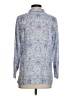 J.Jill 100% Linen Floral Paisley Blue Long Sleeve Blouse Size XS - photo 2