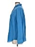 Classics By Worth 100% Silk Blue Long Sleeve Silk Top Size L - photo 5