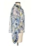 Muse Floral Blue Long Sleeve Blouse Size S - photo 4