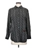 Equipment 100% Silk Print Black Long Sleeve Silk Top Size S - photo 1