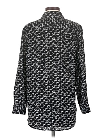 Equipment Long Sleeve Silk Top (view 2)