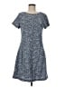 Ann Taylor LOFT Tweed Blue Casual Dress Size 8 - photo 1