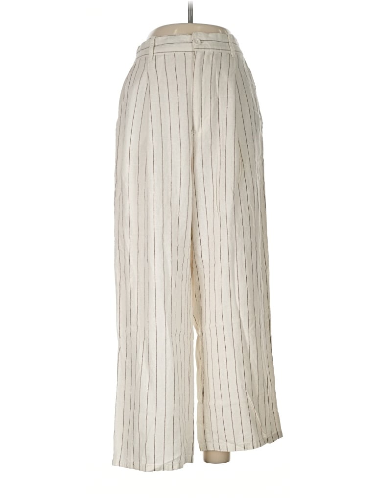 Pre-owned Urban Outfitters Linen Pants In Ivory