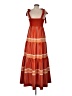 a loves a Print Orange Casual Dress Size M - photo 2