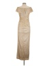 Xscape Metallic Gold Cocktail Dress Size 6 - photo 2