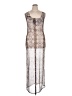 PrettyLittleThing Silver Cocktail Dress Size 12 - photo 1