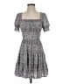 Row A 100% Polyester Floral Gray Casual Dress Size S - photo 1