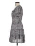 Row A 100% Polyester Floral Gray Casual Dress Size S - photo 5