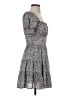 Row A 100% Polyester Floral Gray Casual Dress Size S - photo 4