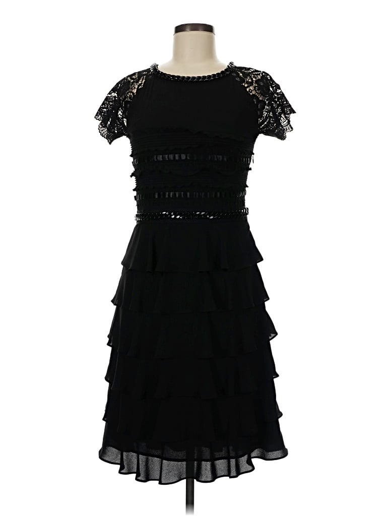 Pre-owned Edward Achour Paris Cocktail Dress In Black