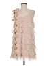 H&M 100% Polyester Tan Cocktail Dress Size 6 - photo 1