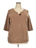 Avenue 100% Cotton Tan Pullover Sweater Size 22 - photo 1