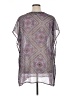 O'Neill 100% Polyester Aztec Or Tribal Print Purple Short Sleeve Blouse Size XL - photo 2