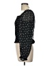 Lush 100% Polyester Black 3/4 Sleeve Blouse Size L - photo 5