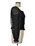 Lush 100% Polyester Black 3/4 Sleeve Blouse Size L - photo 4