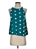 Blu Pepper 100% Rayon Teal Sleeveless Blouse Size S - photo 1