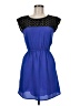 Bebop Color Block Blue Casual Dress Size M - photo 1