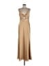 Mac Duggal 100% Polyester Tan Cocktail Dress Size 10 - photo 1