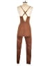 Haute Monde Solid Brown Jumpsuit Size S - photo 2