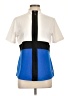 JoFit Color Block Blue Short Sleeve Blouse Size L - photo 1