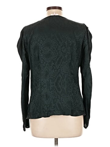 Parker Long Sleeve Silk Top (view 2)