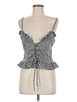 Blue Tassel Sleeveless Blouse