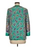 Tibi 100% Silk Green 3/4 Sleeve Silk Top Size 8 - photo 2