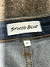STUDIO BLUE Solid Blue Jeans Size 27 waist - photo 7
