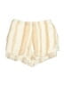 The Impeccable Pig 100% Rayon Stripes Ivory Shorts Size S - photo 2