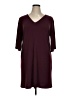 MICHAEL Michael Kors Solid Burgundy Casual Dress Size XL - photo 1