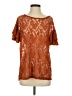 Double Take Orange Short Sleeve Blouse Size S - photo 1
