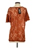Double Take Orange Short Sleeve Blouse Size S - photo 2