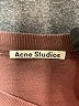 Acne Studios 100% Cotton Solid Brown Burgundy Jaxon Logo Tee Size XS - photo 11