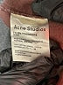 Acne Studios 100% Cotton Solid Brown Burgundy Jaxon Logo Tee Size XS - photo 12